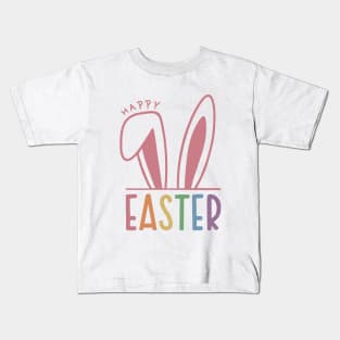 Happy Easter Bunny Ears Kids T-Shirt